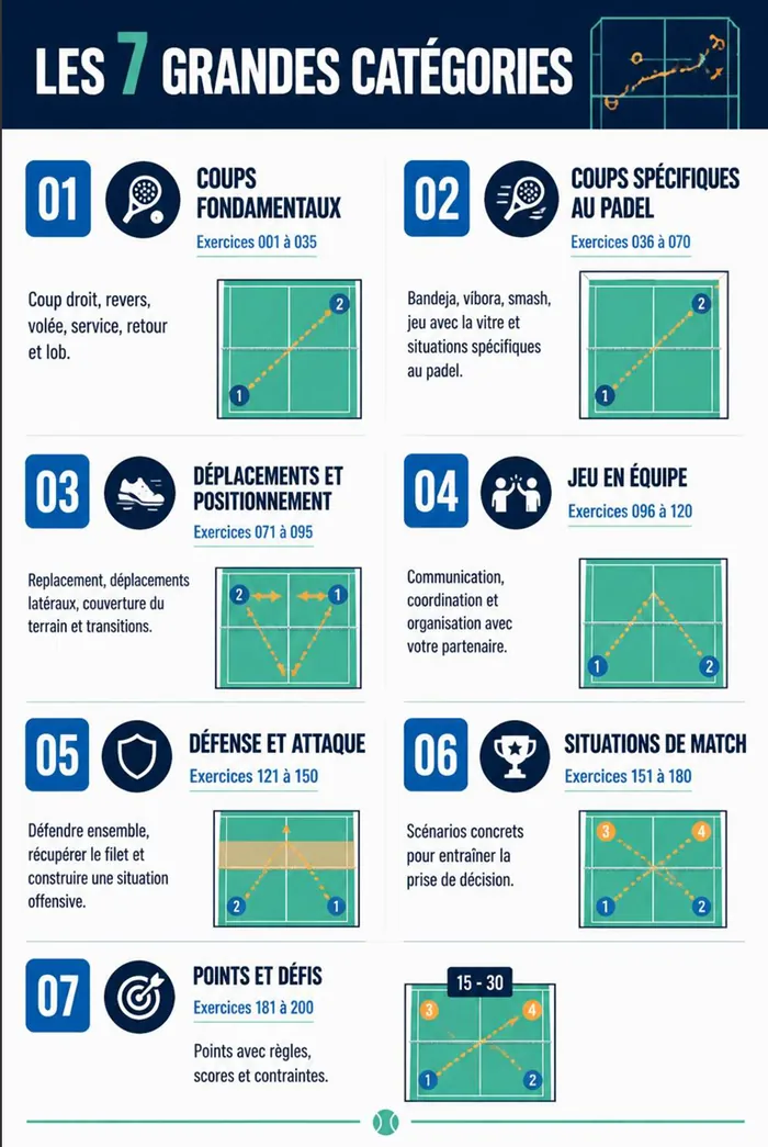 Page illustrée du guide de padel 2
